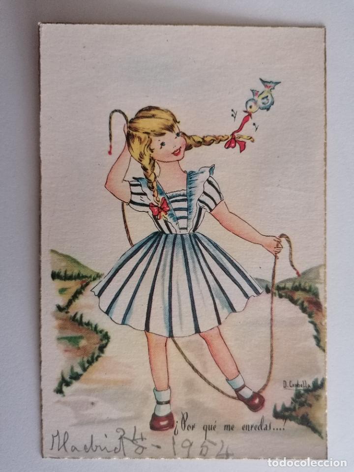Postais: POSTAL INFANTIL, EDICIONES ALDO - 100-2, DIBUJO D. CORNELLA, ESCRITA A&Ntilde;O 1954