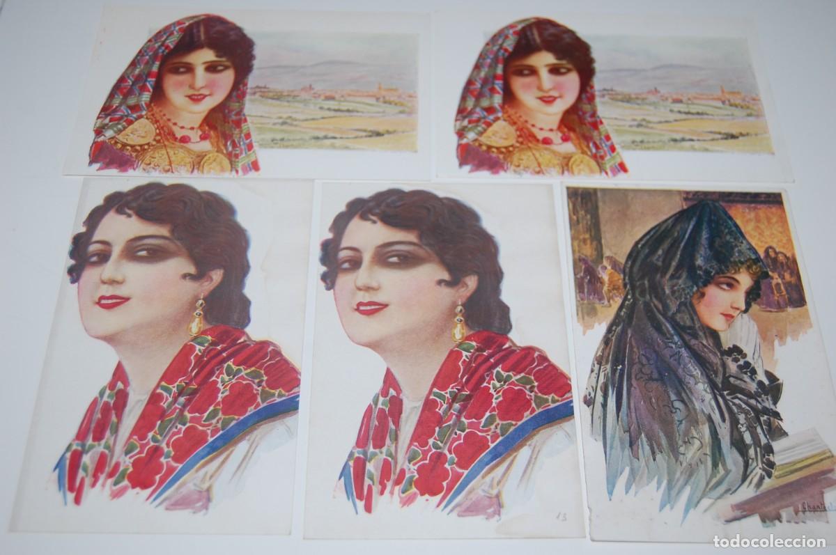 Postcards: LOTE 5 POSTALES ILUSTRADAS POR CHANTECLER - VER FOTOS