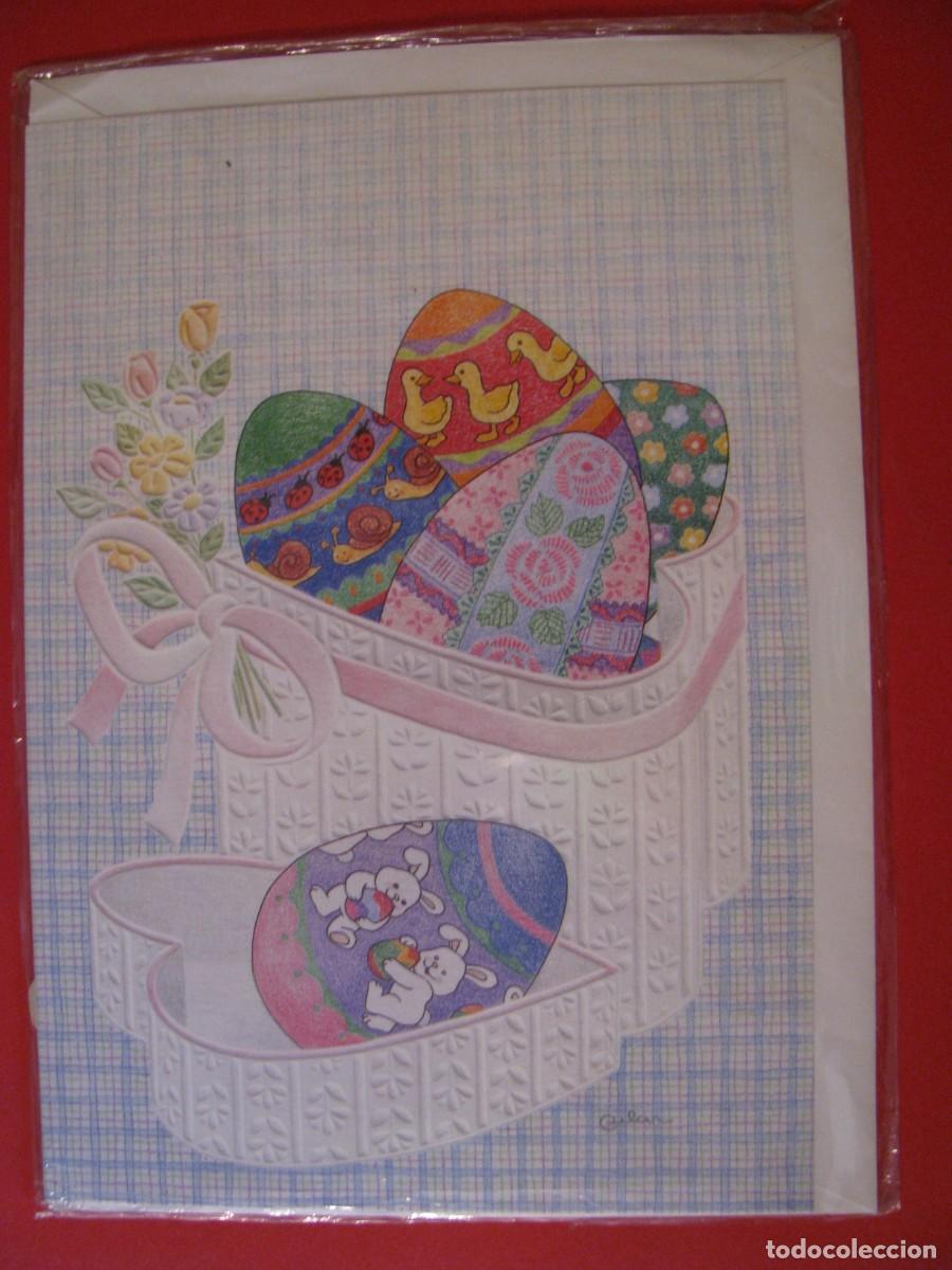 Postais: POSTAL DIPTICA DE IL? BUSQUETS 04.010.183. HUEVOS DE PASCUA. 18X12 CM.