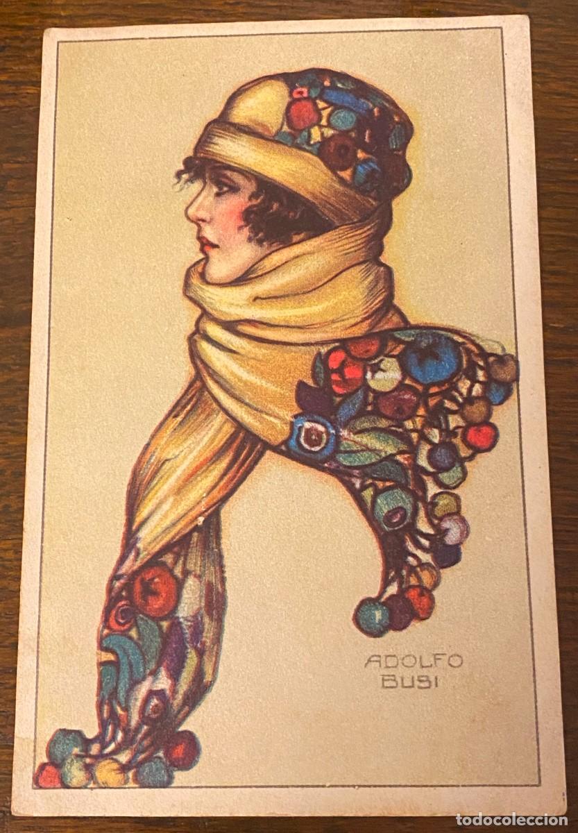Cartoline: POSTAL ILUSTRADA POR ADOLFO BUSI (ITALIA) MODERNISTA ESCRITA EN 1921