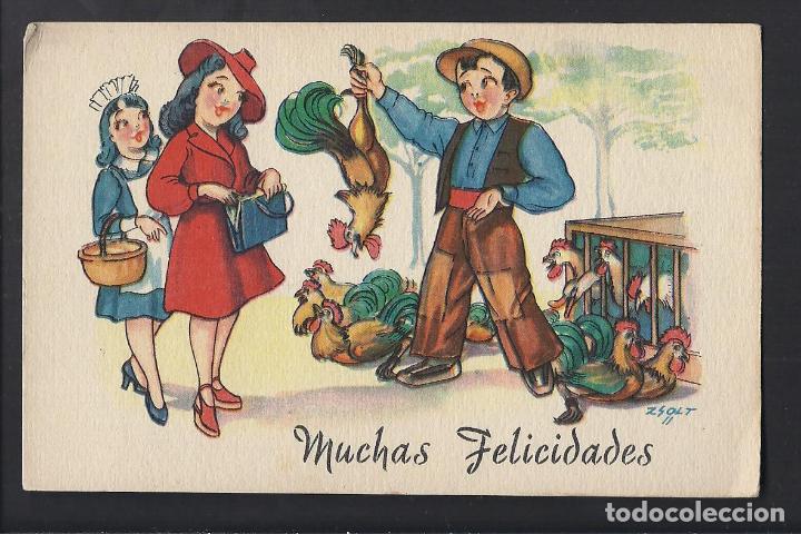 Cartoline: Tarjeta postal infantil. Escrita