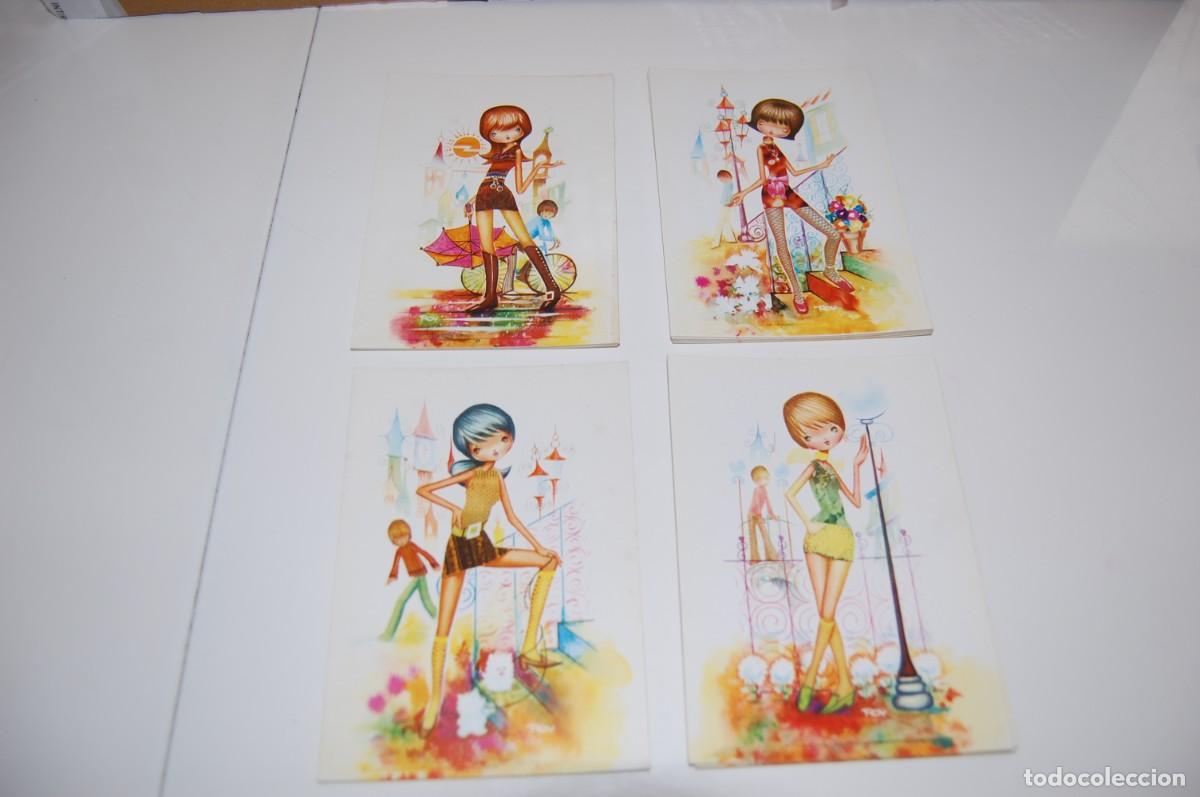 Cartes Postales: LOTE DE 33 TARJETAS POSTALES DE 4 TIPOS DIFERENTES - ILUSTRADA ROY - MUY COMERCIAL