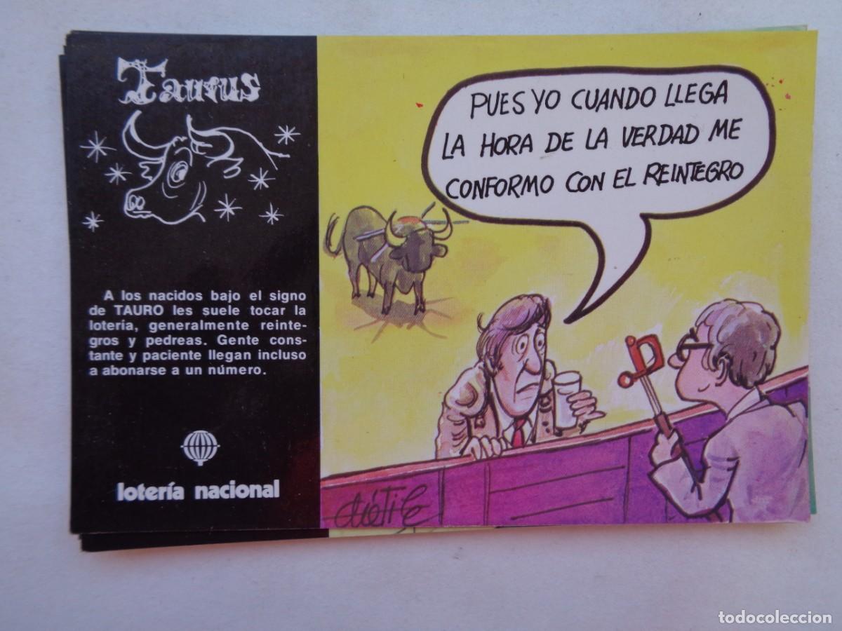 Postales: POSTAL DE LOTERIA NACIONAL , SERIE &uml; ZODIACO Y LOTERIA &uml; . DIBUJOS DE DATILE, 1981 : TAURUS