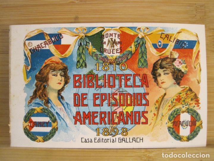 Postais: BIBLIOTECA DE EPISODIOS AMERICANOS-PUBLICIDAD-POSTAL ANTIGUA-(100.171)