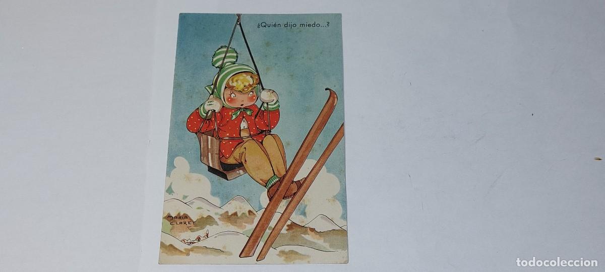 Postales: ANTIGUA POSTAL INFANTIL HUMORISTICA MARI PEPA MARIA CLARET SERIE F N&ordm; 8 A&Ntilde;OS 40 / 50