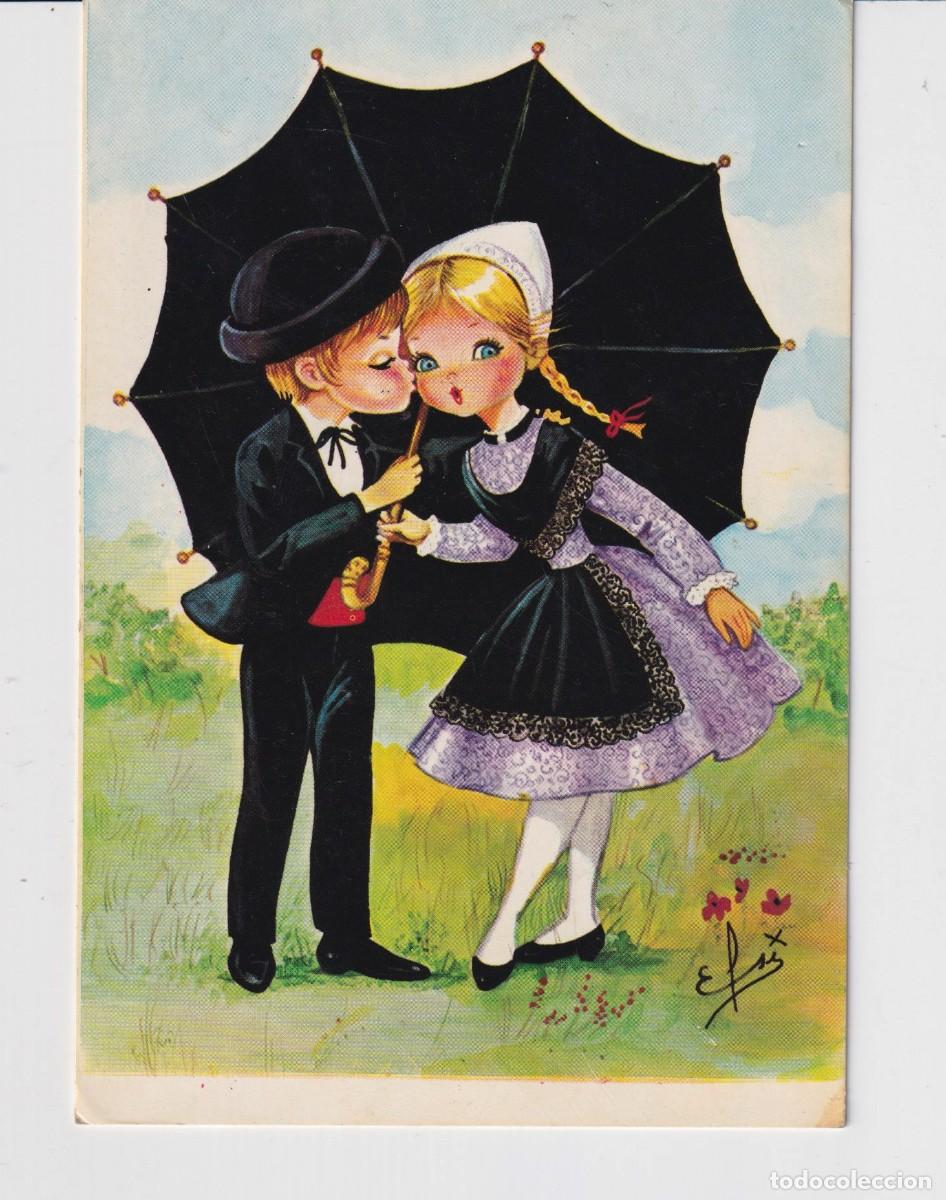 Postcards: POSTAL DE PAREJA TRAJE. REJIONAL EDITO FRANCIA ESCRITA