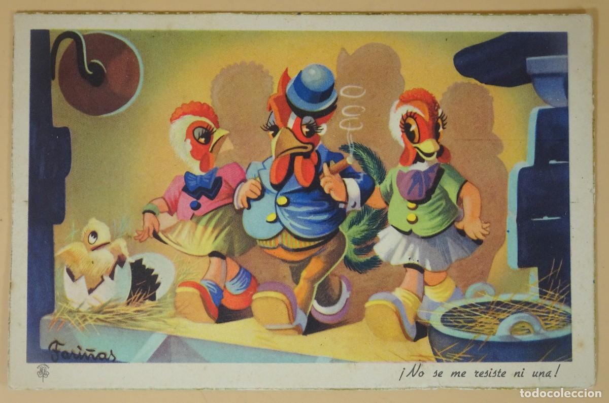 Postais: ANTIGUA POSTAL ILUSTRADA, FARI&Ntilde;AS , VER FOTOS