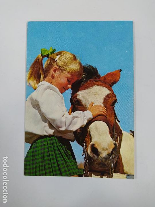 Postkarten: POSTAL NI&Ntilde;A Y CABALLO. TDKP20V