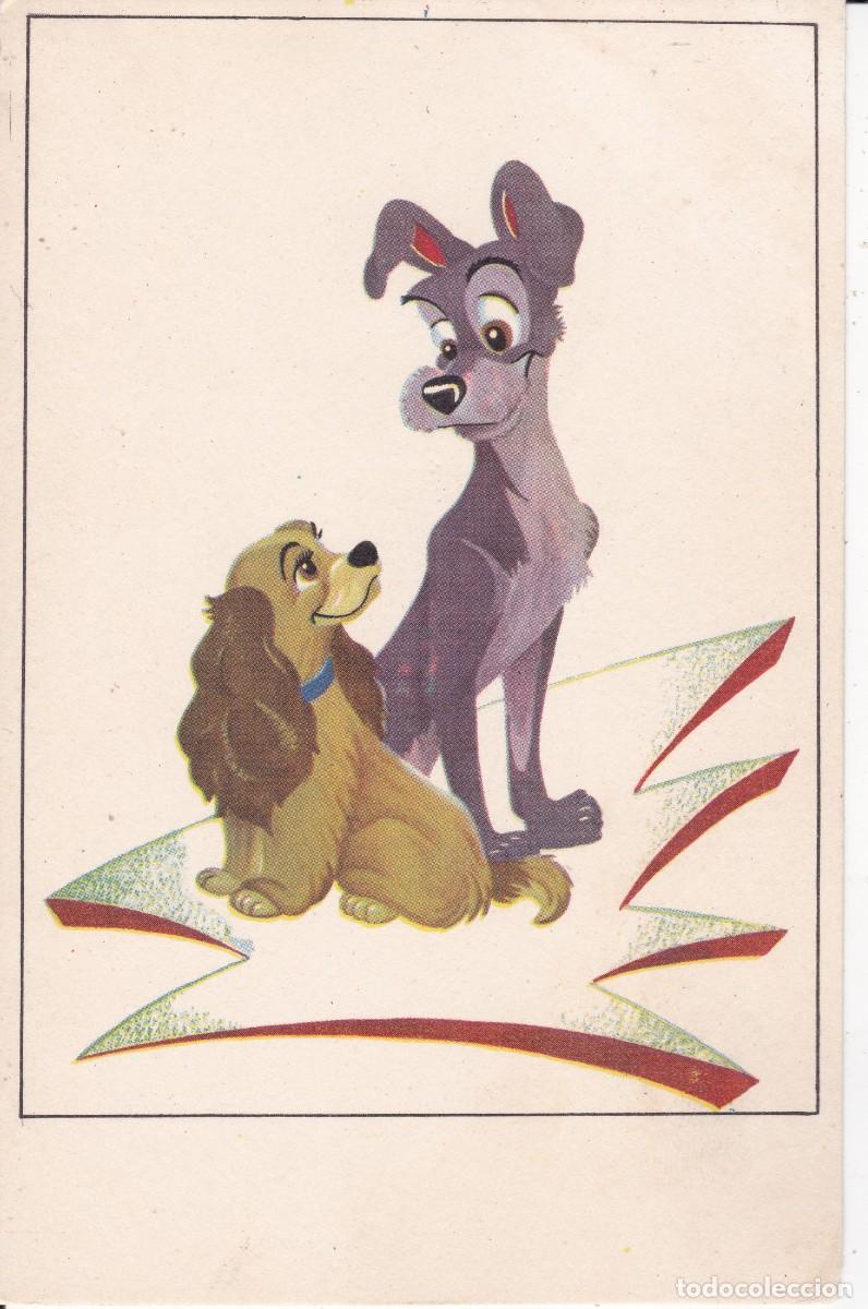 Postales: perros de disney sin circular - Foto 1