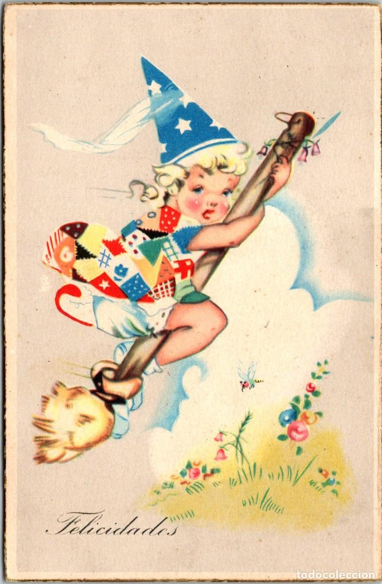 Postkarten: Brujita - Ed. Col&oacute;n n&ordm; 520/8 - 139x90mm - Borde dorado