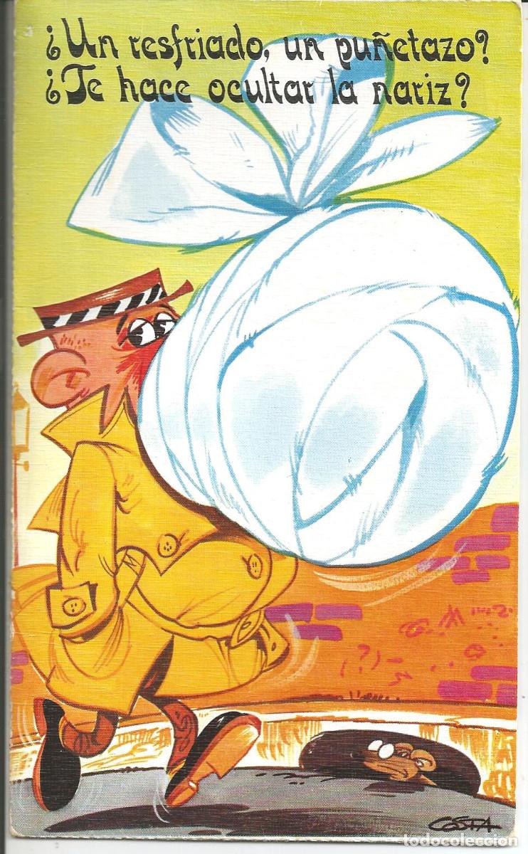 Postkarten: FELICITACION TROQUELADA *COSTA* - DIPTICA CON DESPLEGABLE, 19X11,5 CM, EDIC. CYZ