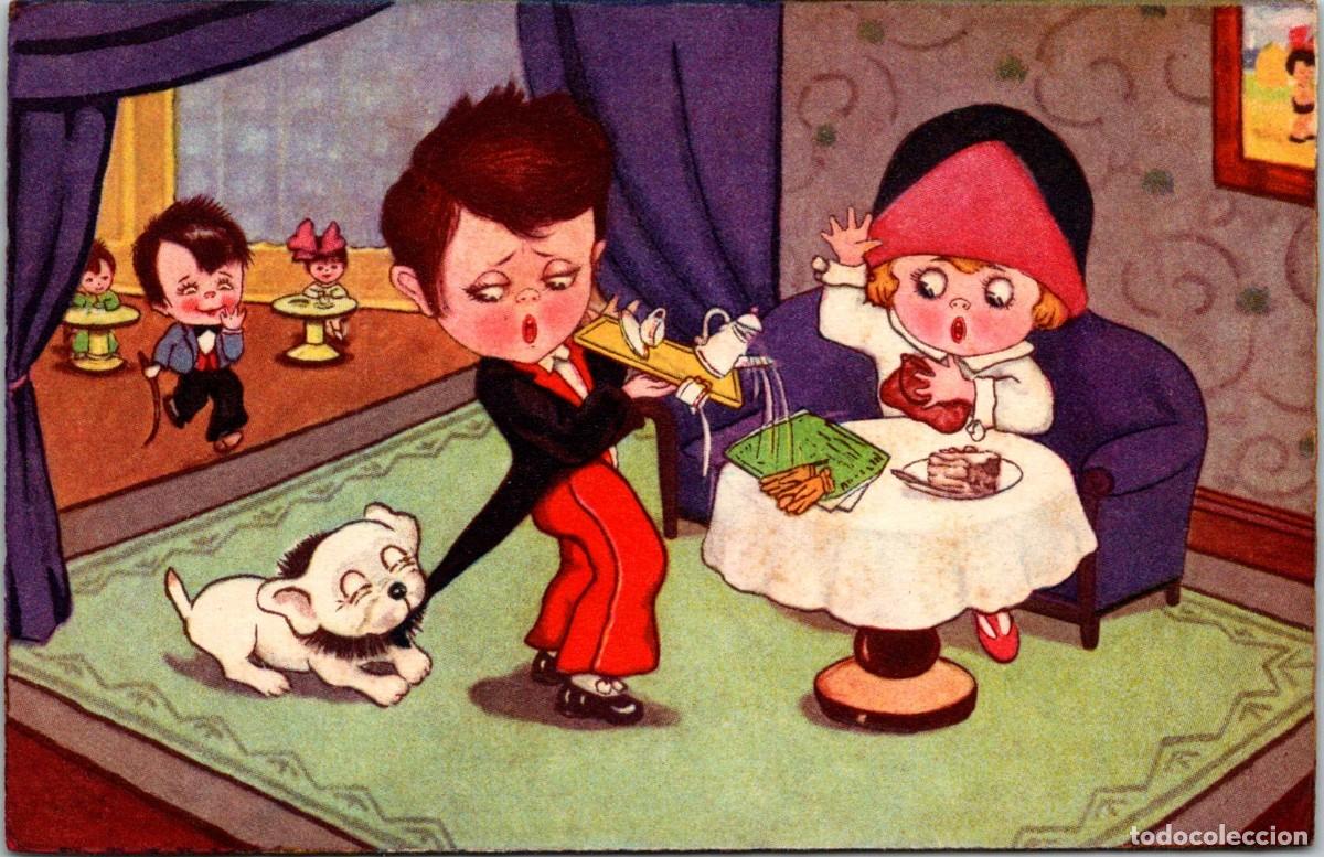 Postales: Sin t&iacute;tulo - Ilustraci&oacute;n no firmada - Postal alemana - Ed. Amag n&ordm; 0276 - 140x90mm