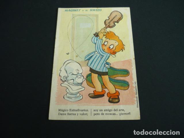 Postales: MAGINET Y EL SOLFEO POSTAL ILUSTRADA - Foto 1