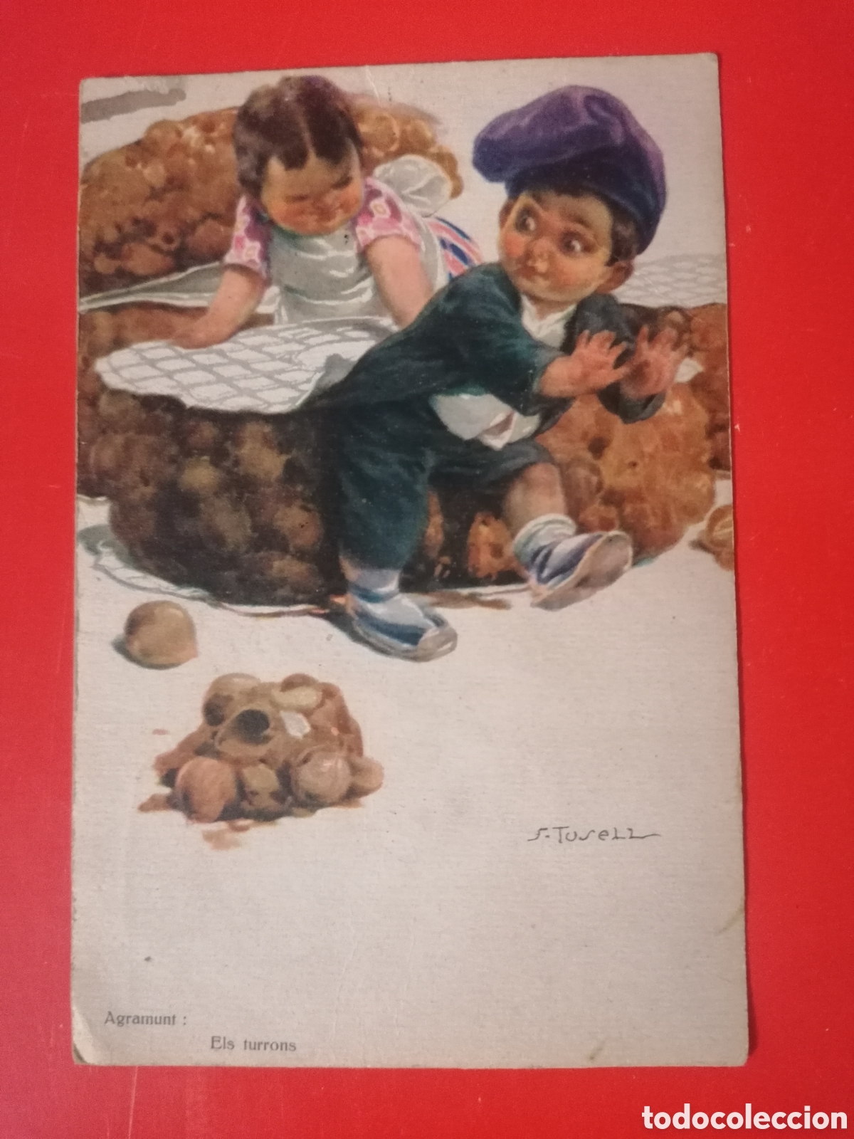 Cartoline: Postal Catalunya t&iacute;pica. Agramunt, els turrons. S. Tusell.