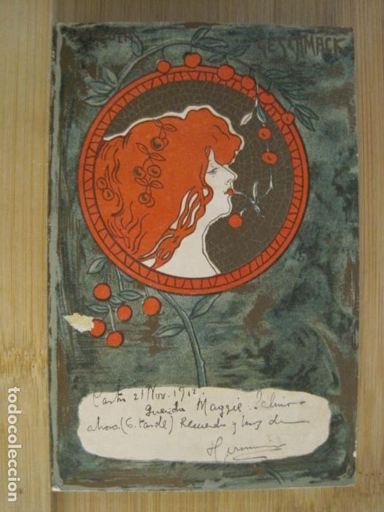 Postais: MODERNISMO-REVERSO SIN DIVIDIR-POSTAL ANTIGUA ILUSTRADA-(102.023)