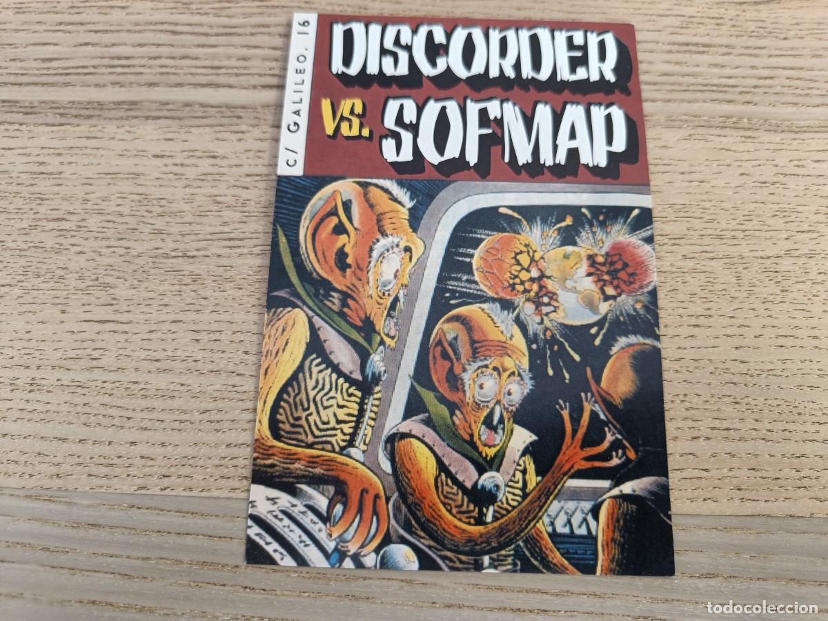 Postales: Postal promocional Discorder vs. Sofmap. Discorder Madrid - Foto 1