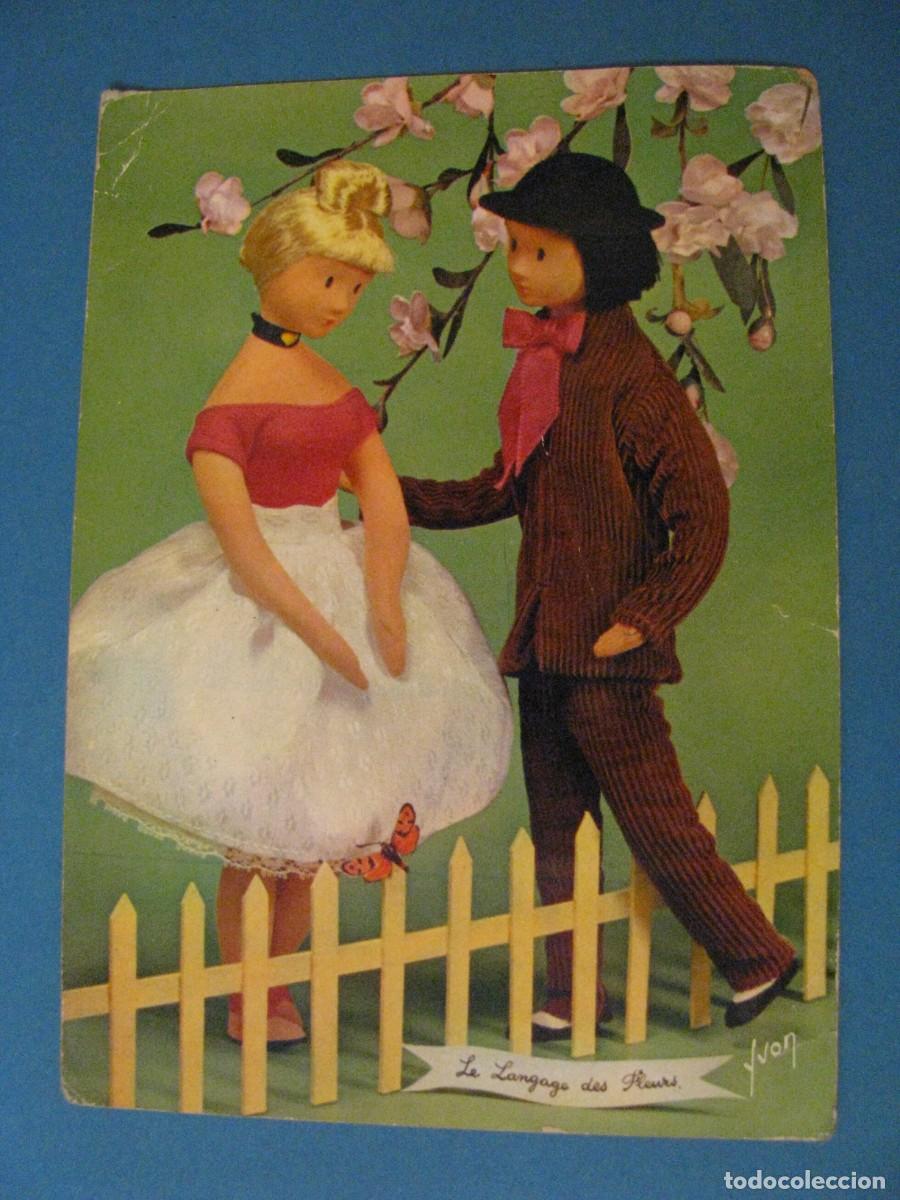 Postais: POSTAL DE LA SERIE LES POUP&Eacute;ES DE PEYNET. ED. YVON, FRANCIA. ESCRITA.