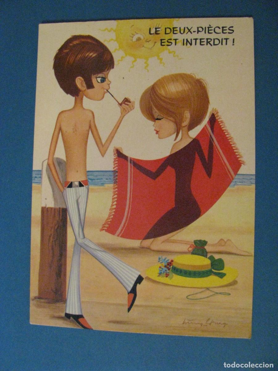 Cartoline: POSTAL DE IL? LA SERIE VACANCES DE JEUNES. ED. CHAPEAU NANTES, FRANCIA. CIRCULADA 1981.
