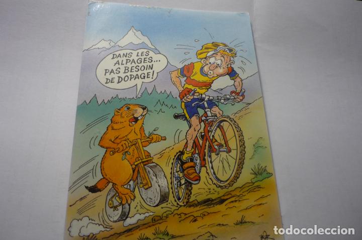 Postales: POSTAL EXTRANJERA CICLISMO HUMOR ESCRITA