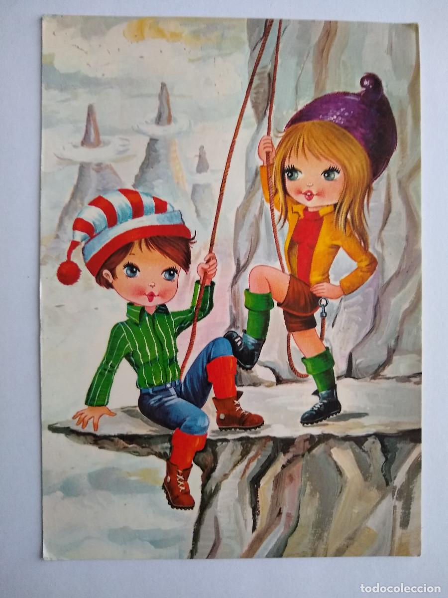 Postais: Pareja escalando Savir 6222/2 a&ntilde;os 70 sin uso