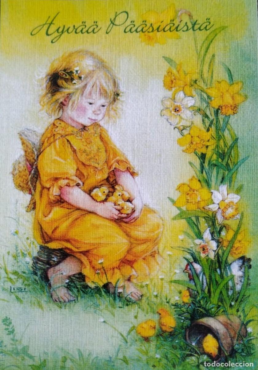 Postales: 0674I - LISI MARTIN - NARCISOS, POLLUELOS -AB PICTURA - 14,5X10,3 CM