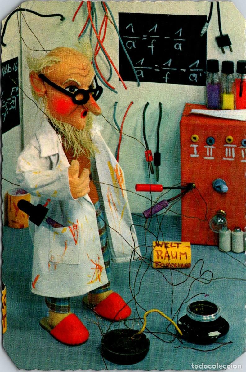 Postales: Postal Humor&iacute;stica Suiza - Welt Raum Forschunm - Investigaci&oacute;n Espacial Mundial - 139x92mm