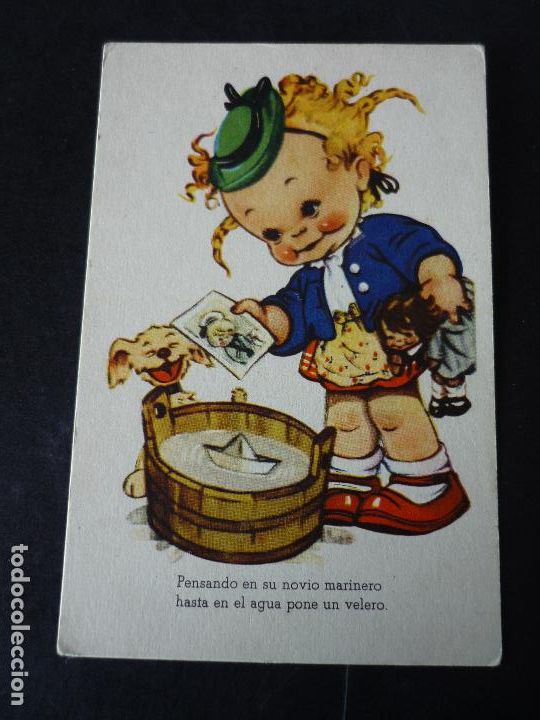 Postales: NI&Ntilde;A JUGANDO POSTAL - Foto 1