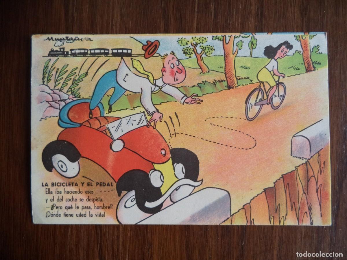 Postales: Postal caricatura y dibujada . Dibujo Monta&ntilde;a.