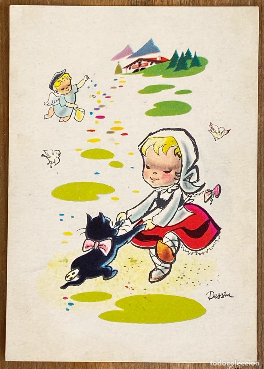 Postales: POSTAL, ESCENA VASCA INFANTIL, ILUSTRADA POR DESSIN , SIN CIRCULAR