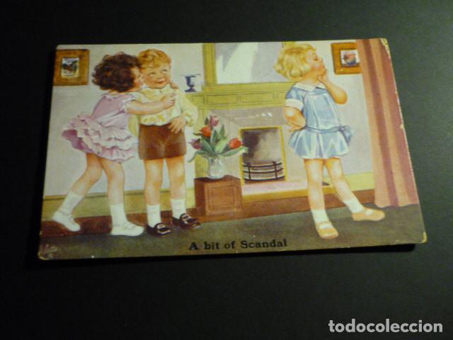 Postais: NI&Ntilde;OS UN POCO DE ESCANDALO POSTAL