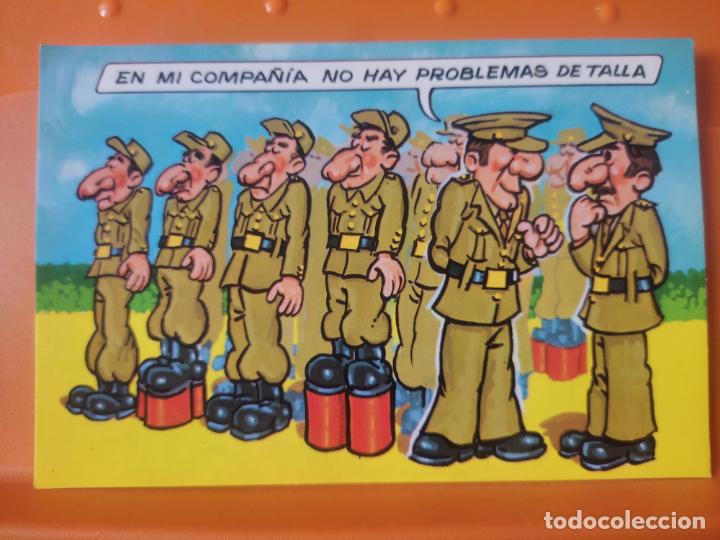Postales: MILI ILUSTRACION POSTAL ED VIKINGO 1975 SC MANCHADO DORSO N&ordm; 2156/1 SOLDADOS ZANCOS