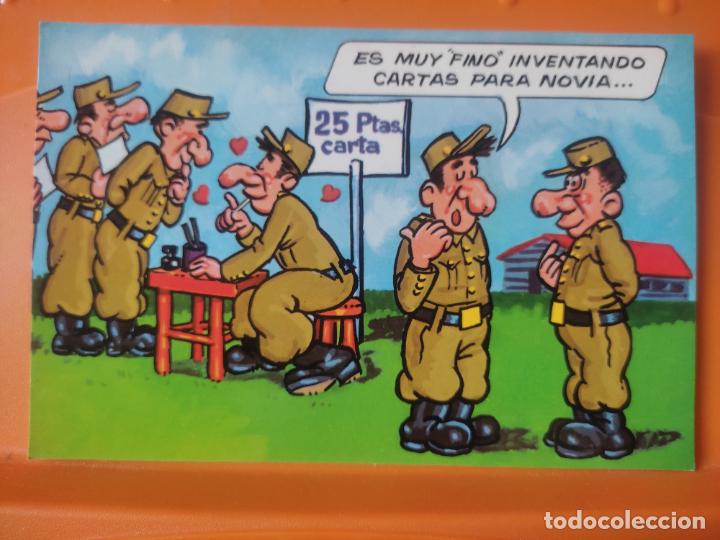 Postales: MILI ILUSTRACION POSTAL ED VIKINGO 1975 SC MANCHADO DORSO N&ordm; 2156/3 SOLDADOS CARTAS