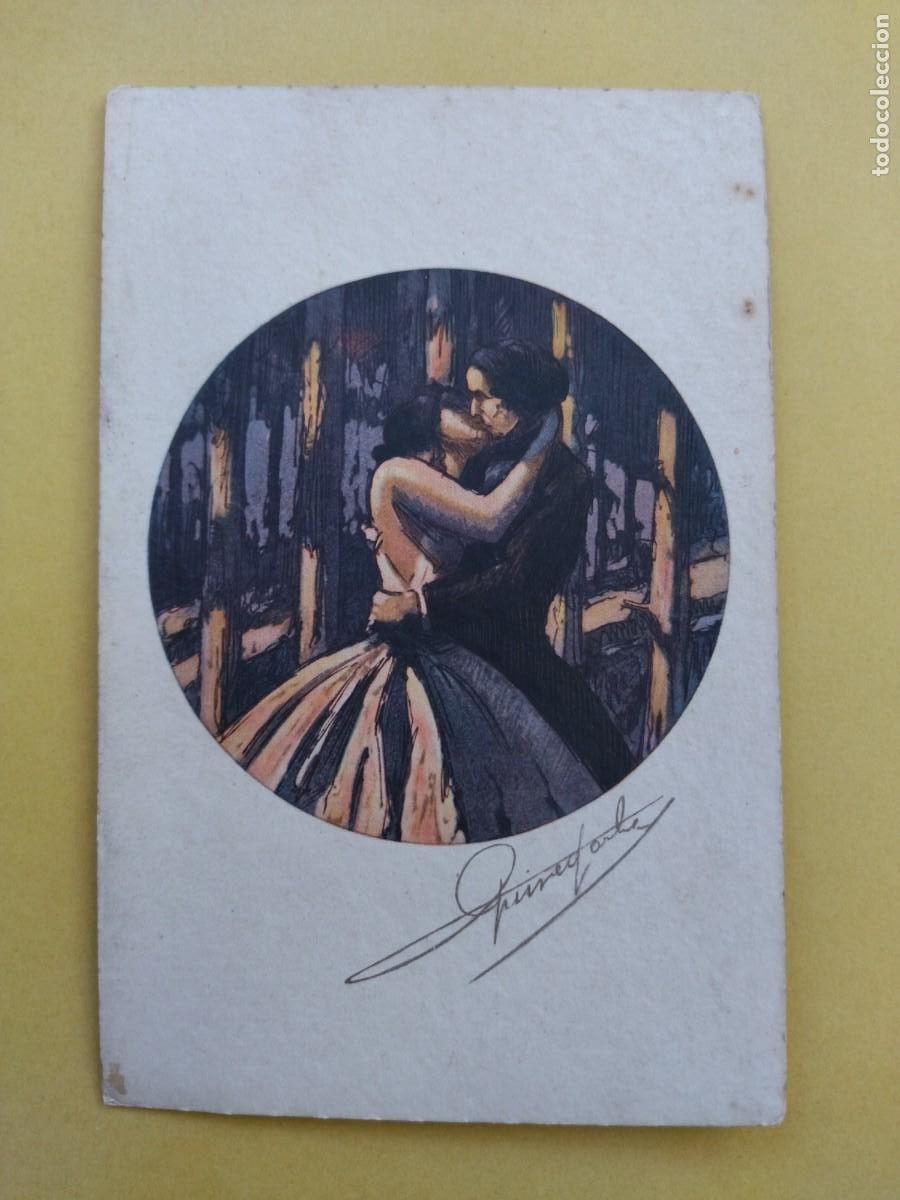 Postkarten: POSTAL ART&Iacute;STICA. IMPRESA EN ITALIA. PARIS- GRAVURES. HACIA 1940.