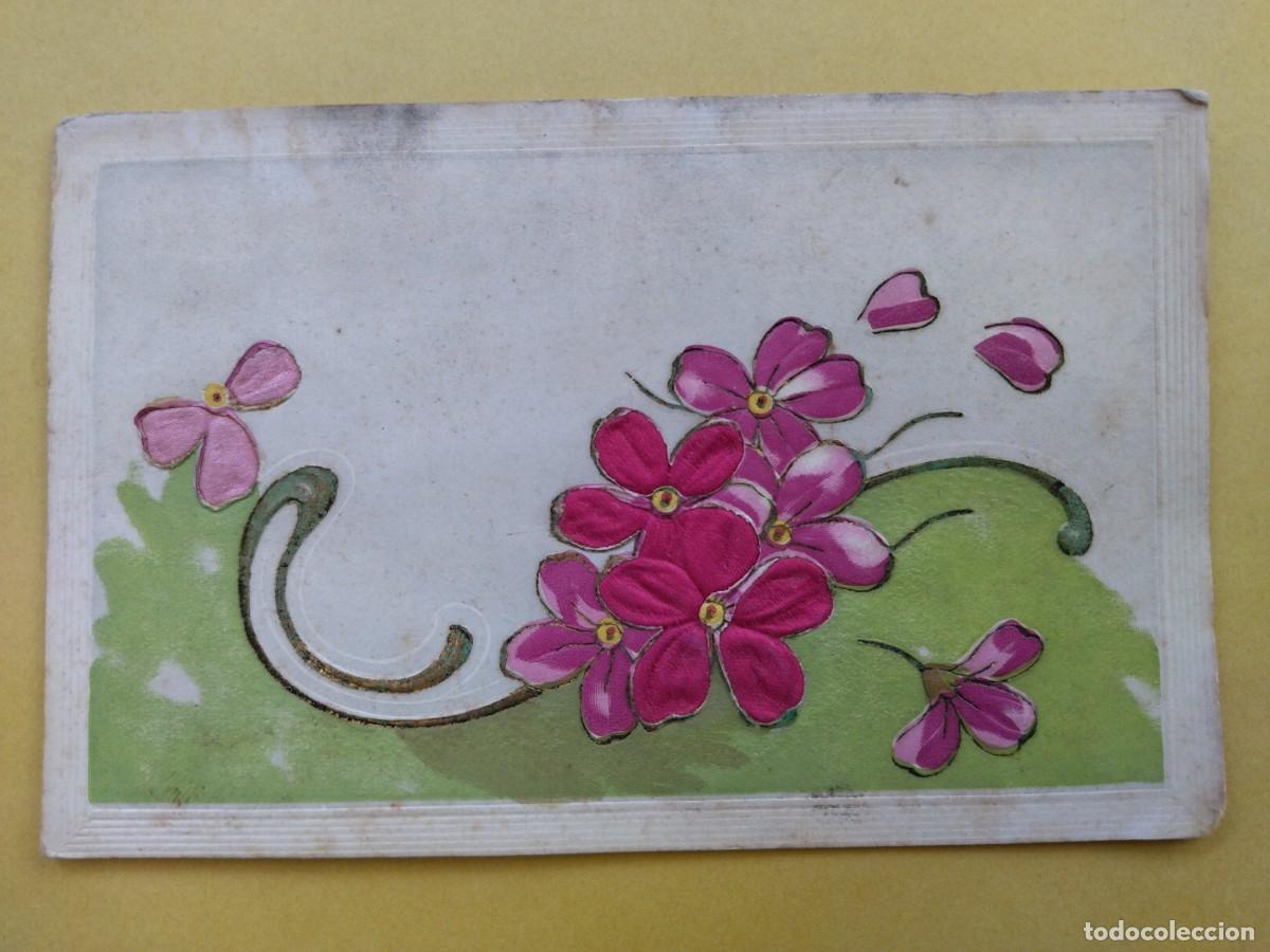 Postais: POSTAL ART&Iacute;STICA. TROQUELADA CON RELIEVE. HACIA 1940.