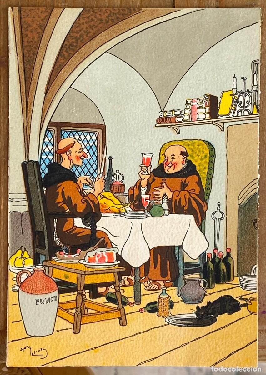 Postales: POSTAL VINO - ILUSTRADOR HARRY ELIOTT MOINES (1882-1959), NO CIRCULADA.