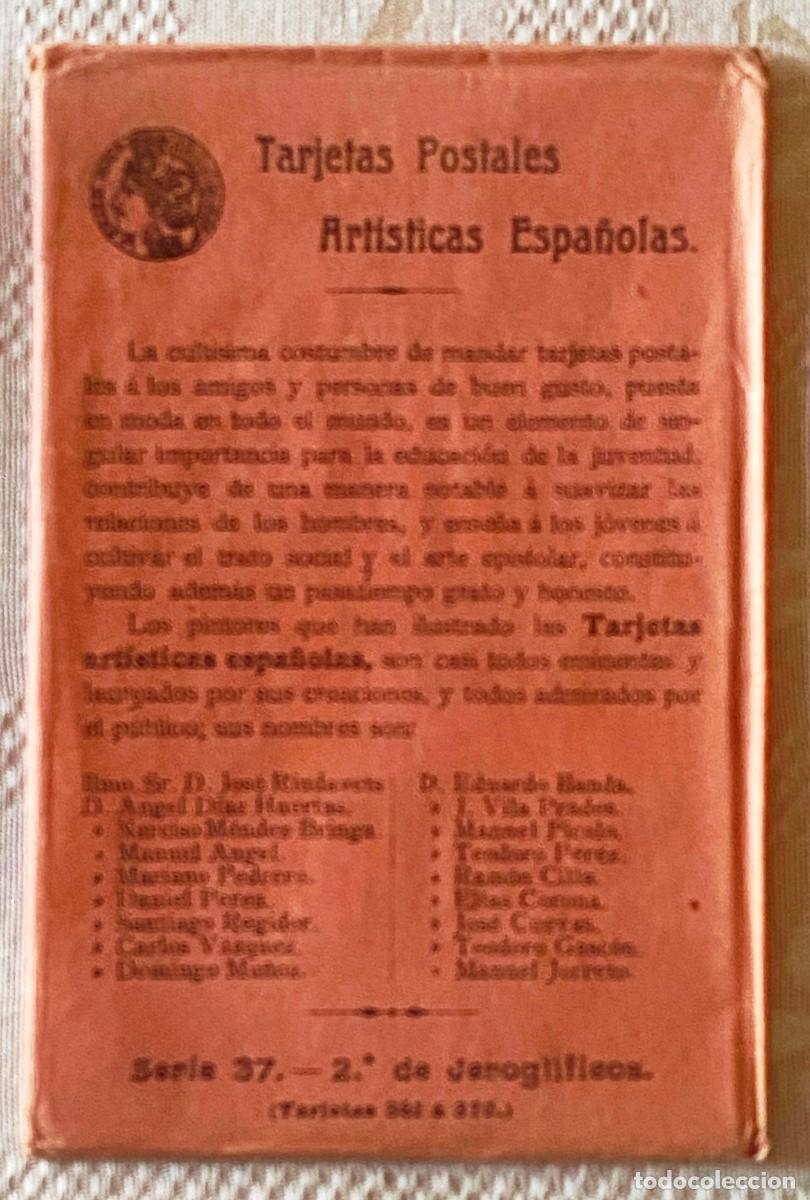 Postcards: CARPETILLA DE TARJETAS POSTALES ARTISTICAS ESPA&Ntilde;OLAS, CALLEJA, SERIE 37. 2&ordm; JEROGLIFICOS, UNICAMENTE