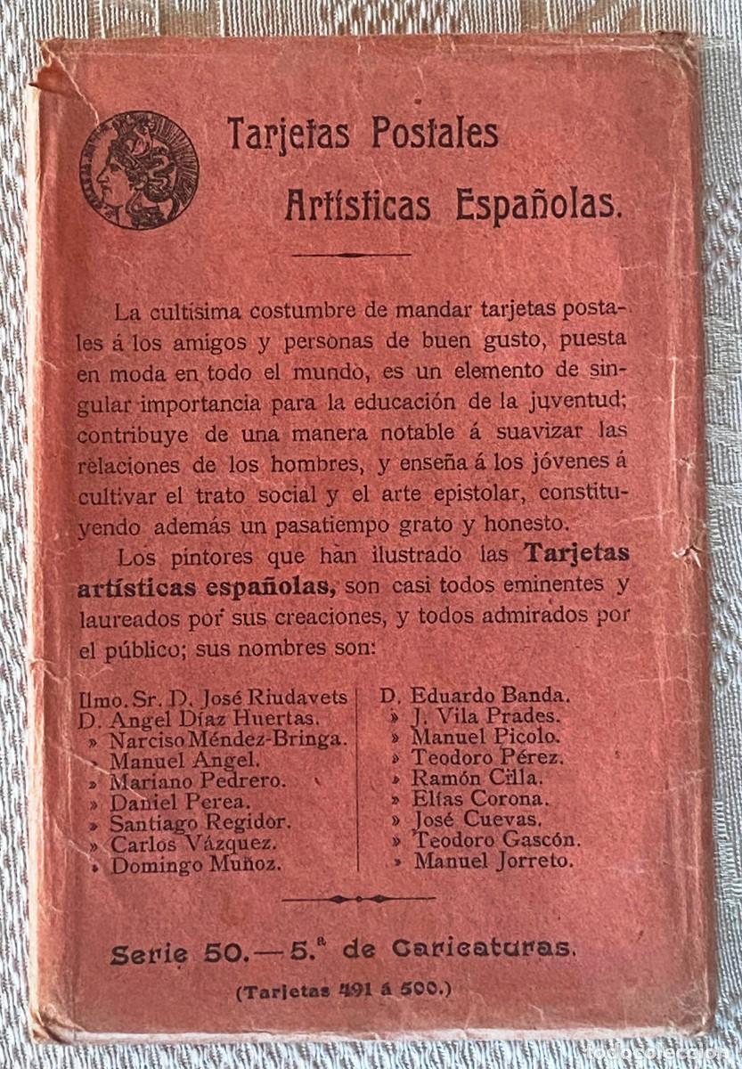 Postcards: CARPETILLA DE TARJETAS POSTALES ARTISTICAS ESPA&Ntilde;OLAS, CALLEJA, SERIE 50,. 5&ordm; CARICATURAS, UNICAMENTE