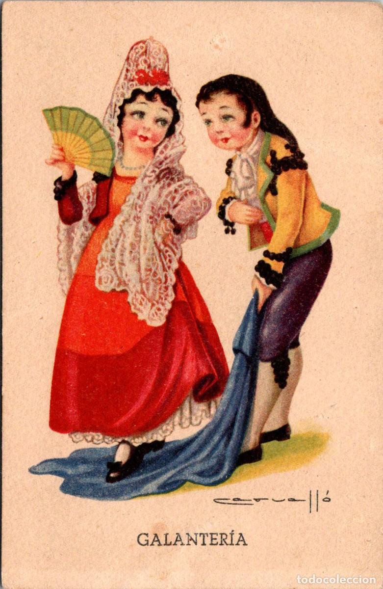 Postcards: Galanter&iacute;a - Ilustra Cervell&oacute; - Ed. CMB Serie 25 - 136x88mm - Sello: Estanc de Cantonigr&oacute;s