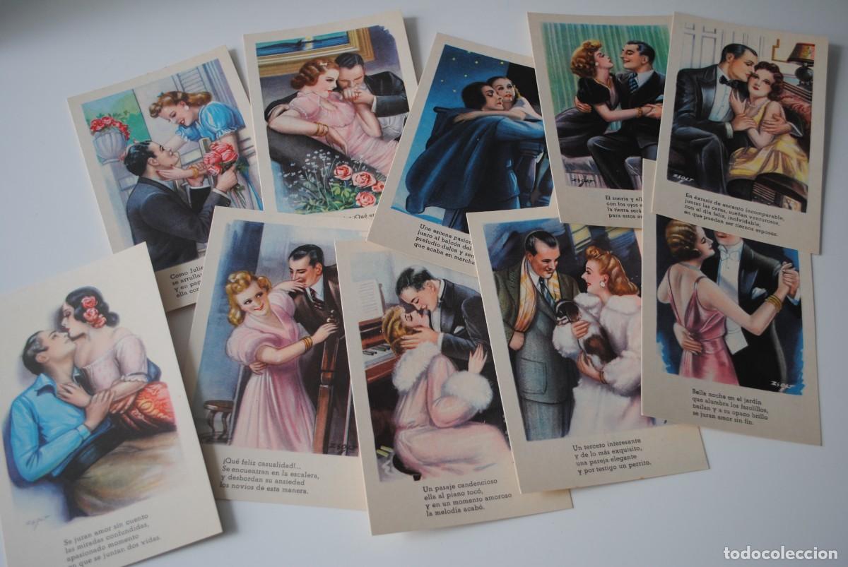 Cartes Postales: 1632 - 1O SERIES DE 10 TARJETAS POSTALES ROMANTICAS ANTIGUAS - 100 POSTALES - NUEVAS - MUY COMERCIAL