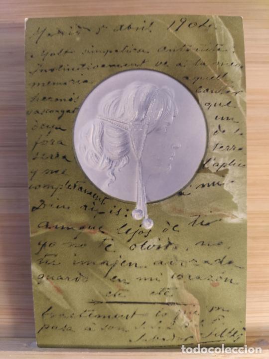 Cartoline: POSTAL ANTIGUA MODERNISTA ILUSTRADA-VER FOTOS-(104.214)