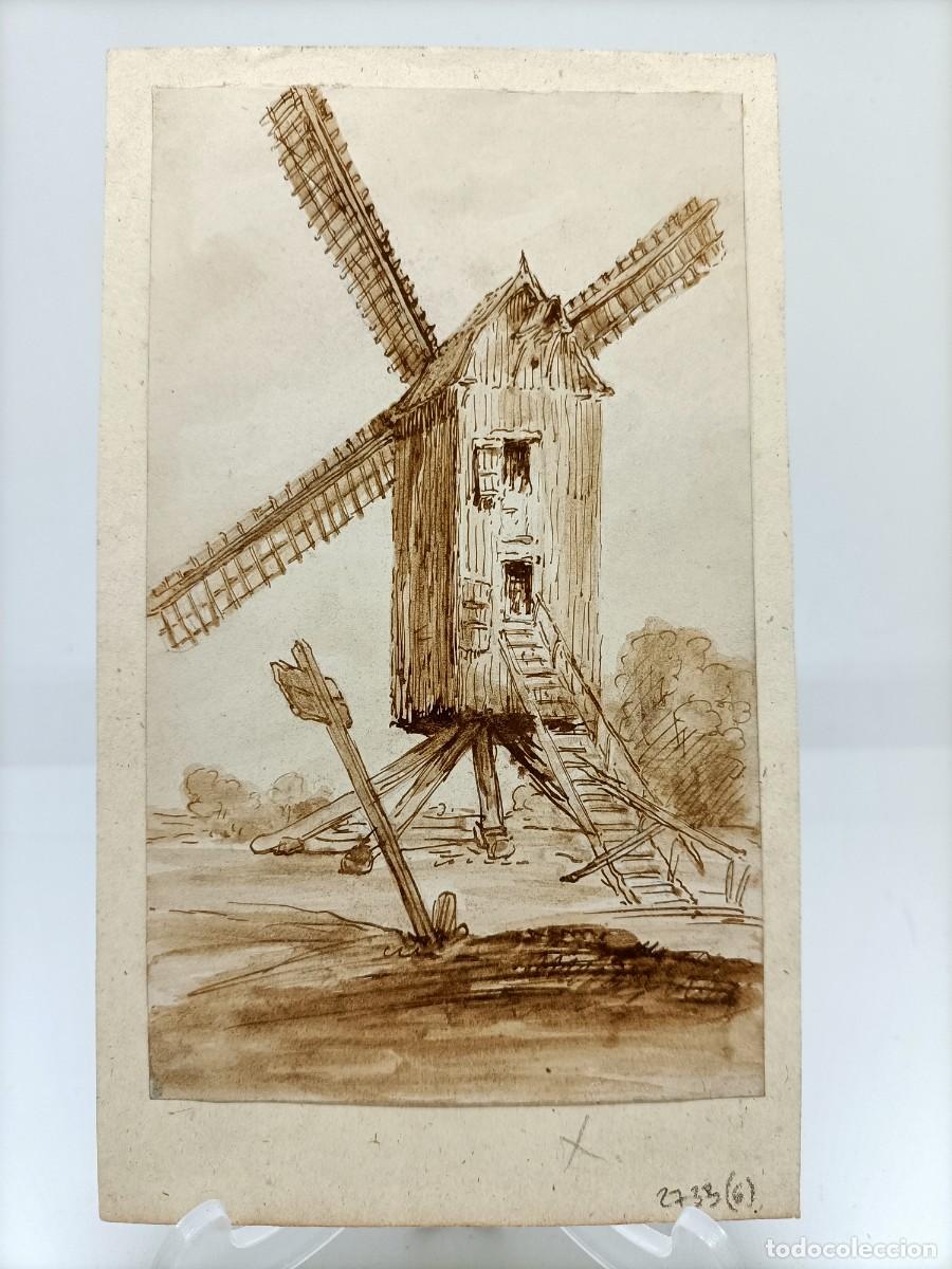 Postcards: Dibujo, tinta china del XIX.