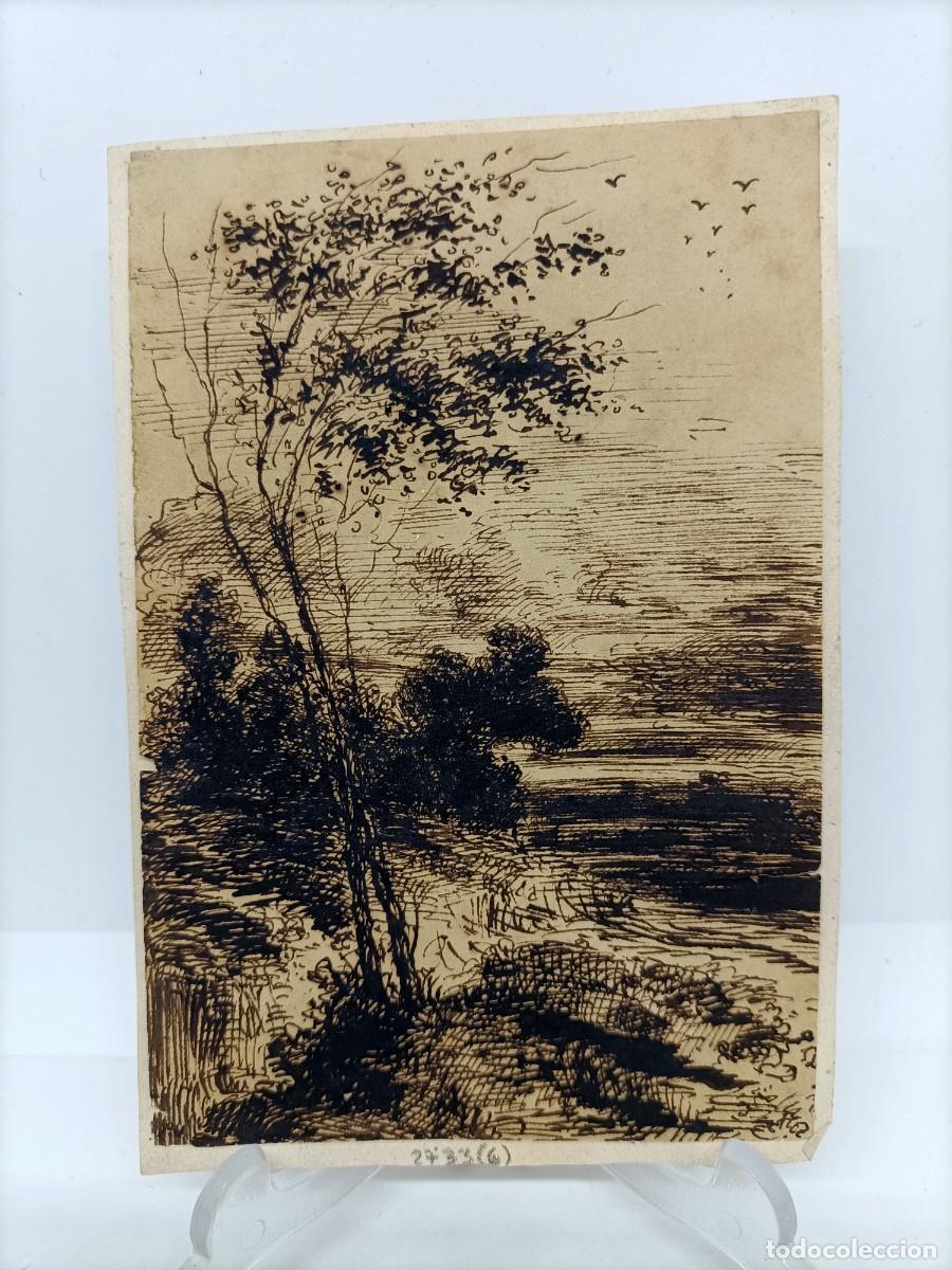 Postcards: Dibujo tinta china del XIX.