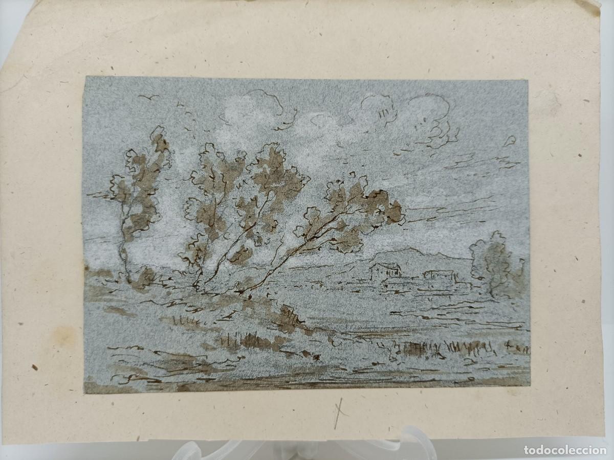 Postcards: Dibujo a tinta china del XIX.