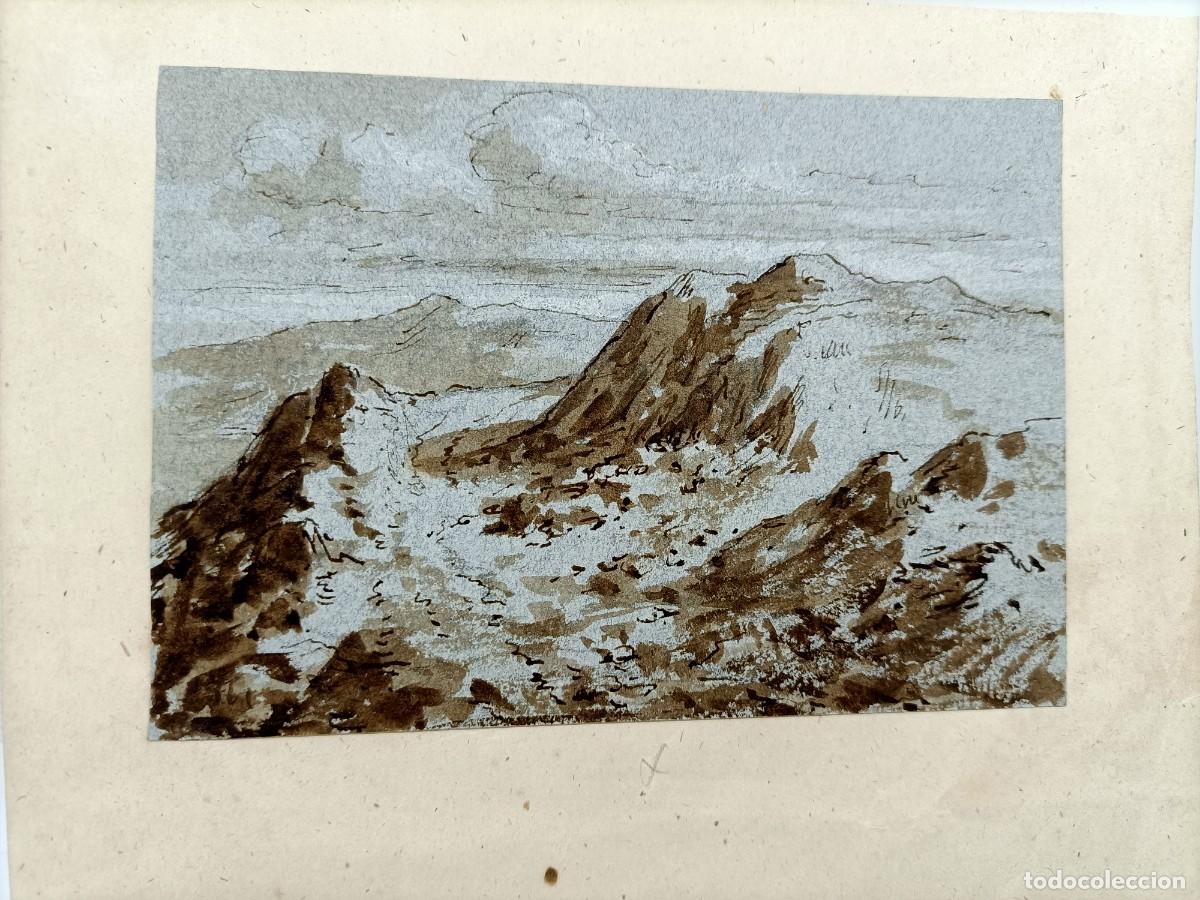 Postcards: Dibujo tinta china del XIX.