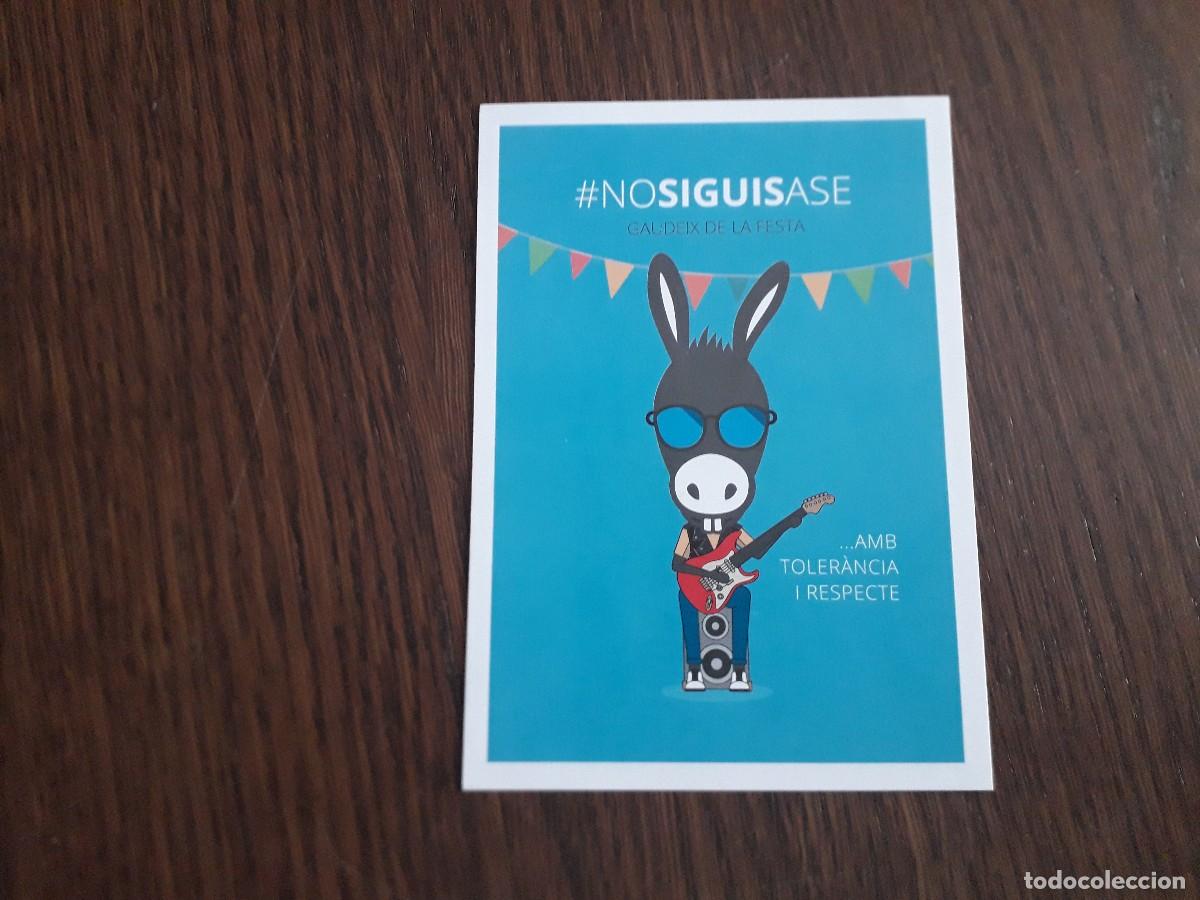 Cartoline: postal de publicidad, Nosiguisase, gaudeix de la festa, infodrogues Caib, GOIB, Baleares.