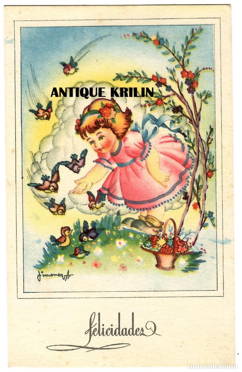 Postcards: POSTAL EDITORIAL ARTIGAS / SERIE 3008 / ILUSTRA JIMENEZ ARNALOT / FELICIDADES