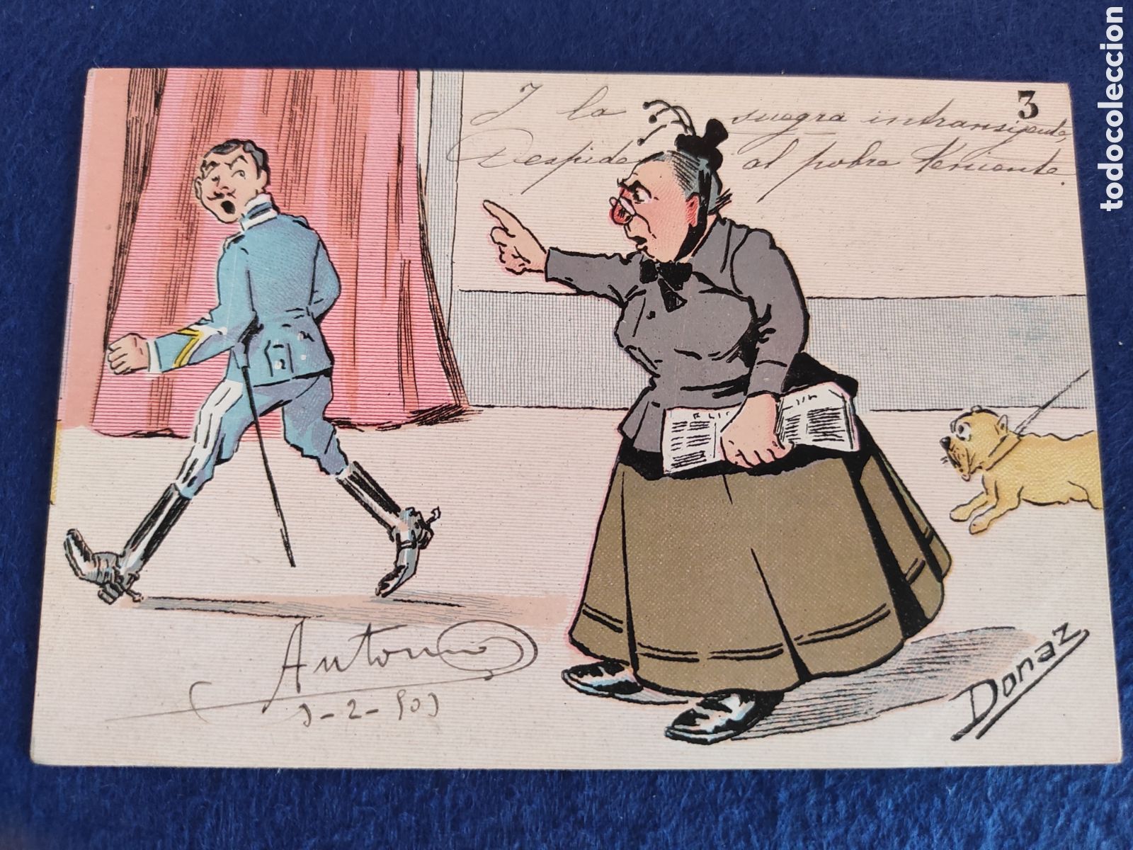 Postales: POSTAL HUMOR&Iacute;STICA. ILUSTRADOR DONAZ.