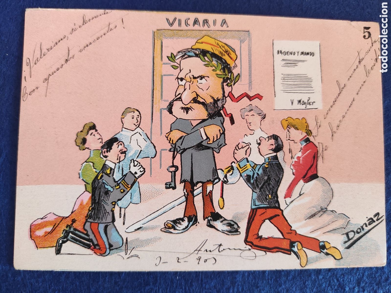 Postales: POSTAL HUMOR&Iacute;STICA. ILUSTRADOR DONAZ.