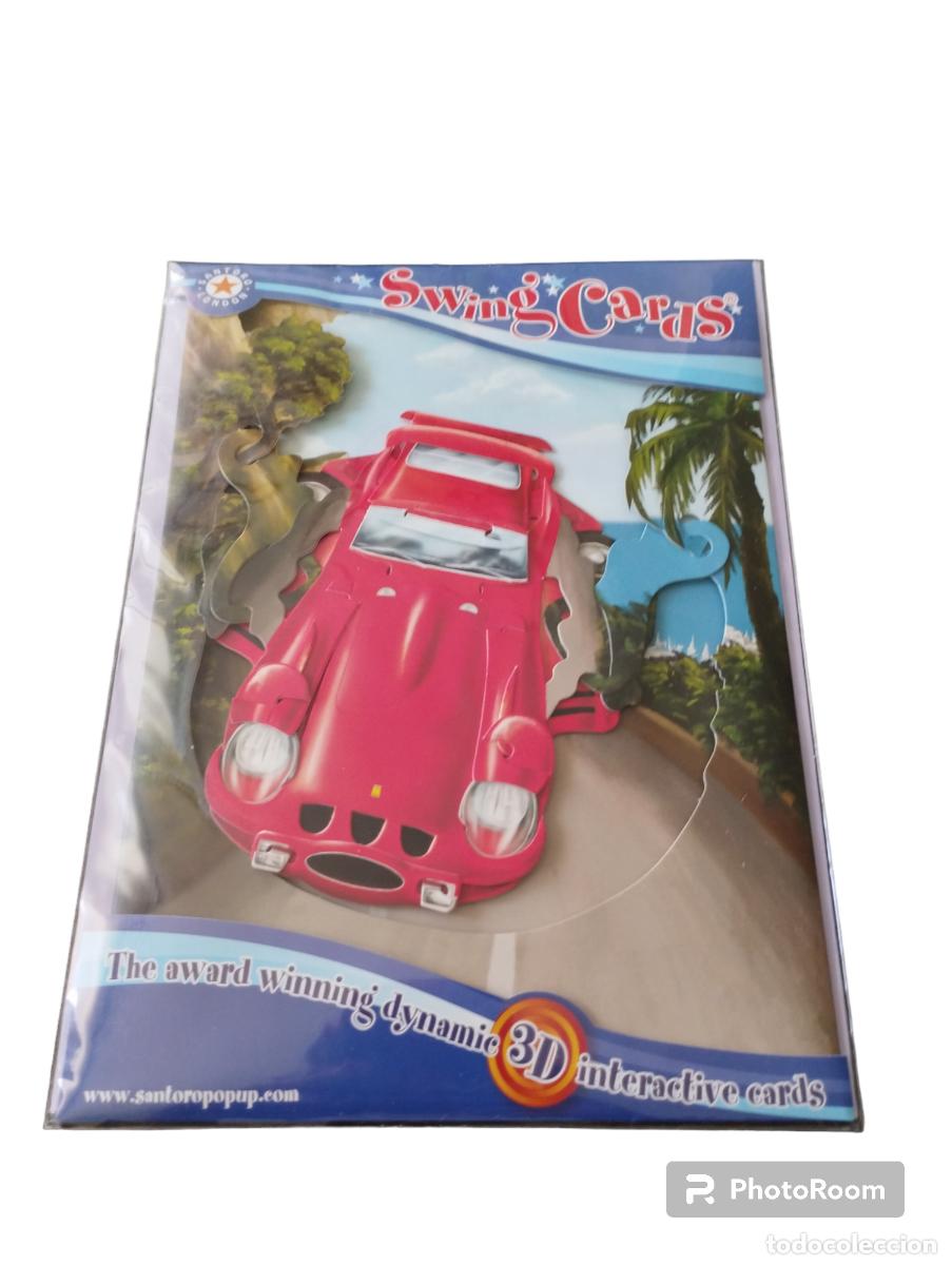 Tarjeta De Felicitación 3D Swing De Santoro Interactive, Pavo Real