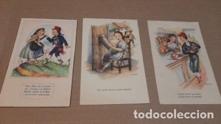 Postkarten: 3 POSTALES VINTAGE ( TEXTO EN CATALAN )